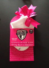 (LIMITED EDITION) White ankle socks with pink bows (2 pairs)
